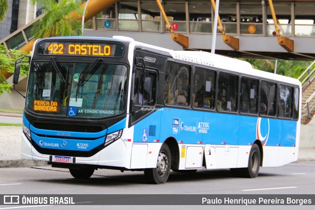 Transurb A72095 na cidade de Rio de Janeiro, Rio de Janeiro, Brasil, por Paulo Henrique Pereira Borges. Número da foto: #13035192.