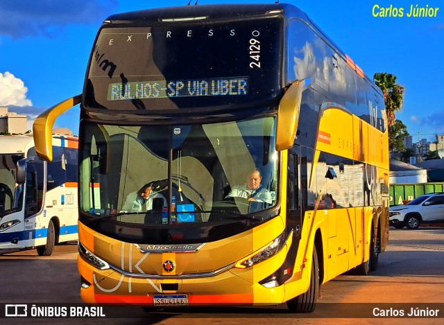Expresso JK 24129 na cidade de Goiânia, Goiás, Brasil, por Carlos Júnior. Número da foto: #13035455.
