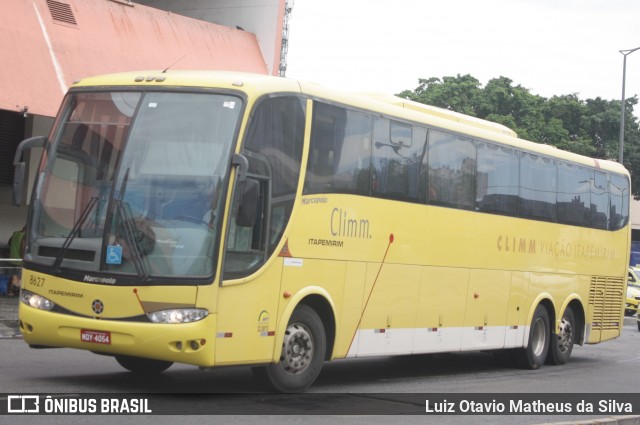 Viação Itapemirim 8627 na cidade de Rio de Janeiro, Rio de Janeiro, Brasil, por Luiz Otavio Matheus da Silva. Número da foto: #13034070.