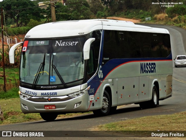 Viação Nasser 203145 na cidade de Monte Santo de Minas, Minas Gerais, Brasil, por Douglas Freitas. Número da foto: #13035008.