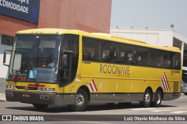 Viação Itapemirim 6801 na cidade de Rio de Janeiro, Rio de Janeiro, Brasil, por Luiz Otavio Matheus da Silva. Número da foto: #13034090.