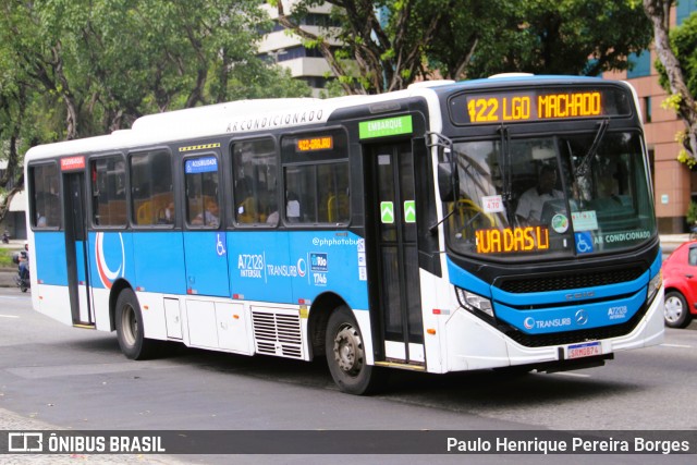 Transurb A72128 na cidade de Rio de Janeiro, Rio de Janeiro, Brasil, por Paulo Henrique Pereira Borges. Número da foto: #13035199.