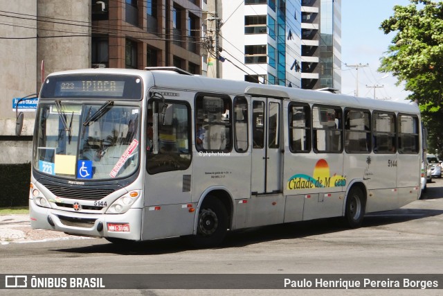 Viação Cidade de Maceió 5144 na cidade de Maceió, Alagoas, Brasil, por Paulo Henrique Pereira Borges. Número da foto: #13035147.