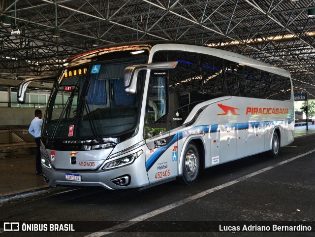 Viação Piracicabana 452405 na cidade de Bauru, São Paulo, Brasil, por Lucas Adriano Bernardino. Número da foto: #13033816.