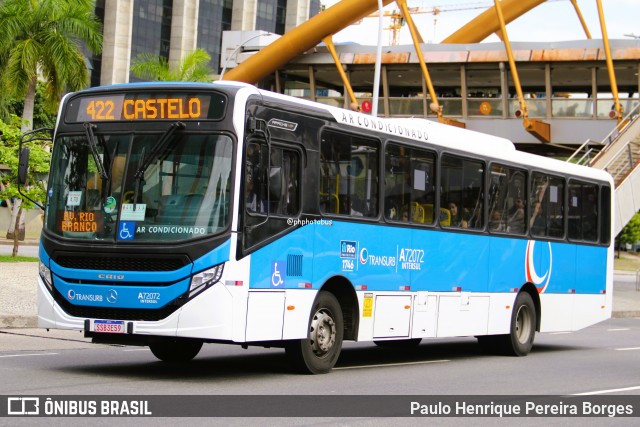 Transurb A72072 na cidade de Rio de Janeiro, Rio de Janeiro, Brasil, por Paulo Henrique Pereira Borges. Número da foto: #13035186.