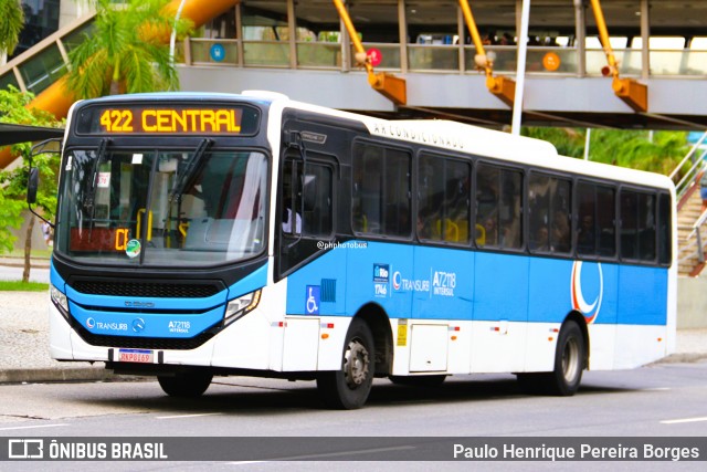 Transurb A72118 na cidade de Rio de Janeiro, Rio de Janeiro, Brasil, por Paulo Henrique Pereira Borges. Número da foto: #13035196.