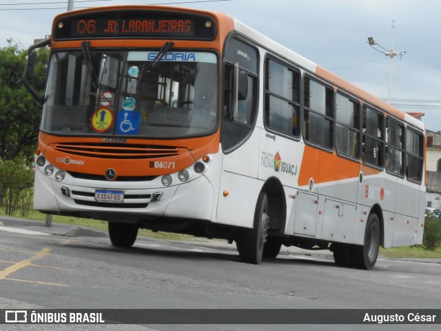 Expresso Nossa Senhora da Glória B06071 na cidade de Nova Iguaçu, Rio de Janeiro, Brasil, por Augusto César. Número da foto: #13034489.