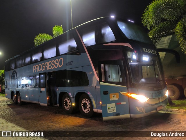 Auto Viação Progresso 6107 na cidade de Escada, Pernambuco, Brasil, por Douglas Andrez. Número da foto: #13033757.