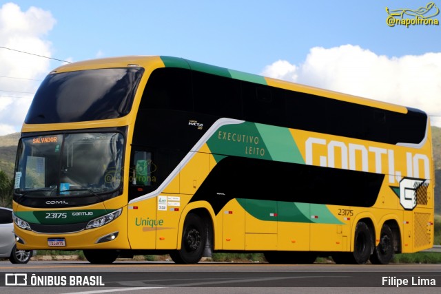 Empresa Gontijo de Transportes 23175 na cidade de Manoel Vitorino, Bahia, Brasil, por Filipe Lima. Número da foto: #13035655.