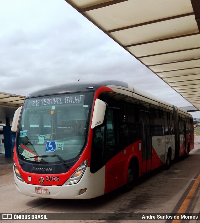 Itajaí Transportes Coletivos 2005 na cidade de Campinas, São Paulo, Brasil, por Andre Santos de Moraes. Número da foto: #13033794.