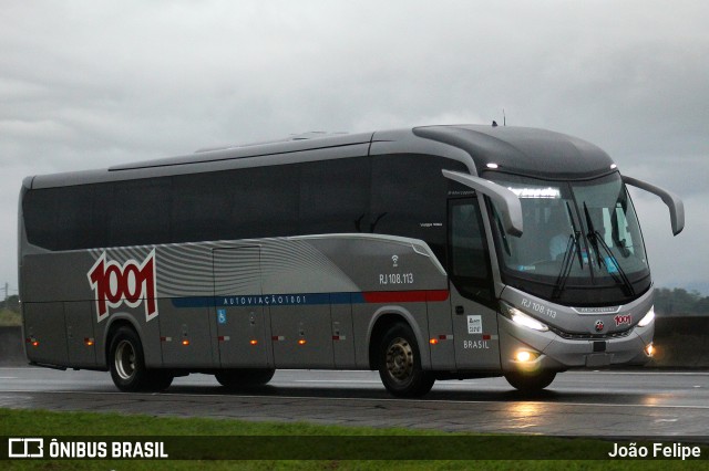 Auto Viação 1001 RJ 108.113 na cidade de Canas, São Paulo, Brasil, por João Felipe. Número da foto: #13033703.