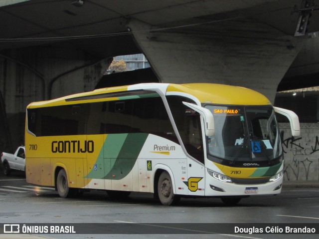 Empresa Gontijo de Transportes 7110 na cidade de Belo Horizonte, Minas Gerais, Brasil, por Douglas Célio Brandao. Número da foto: #13035444.