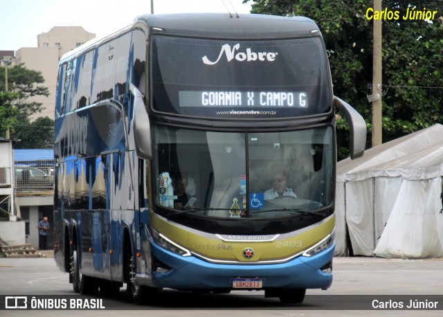 Nobre Turismo 2403 na cidade de Goiânia, Goiás, Brasil, por Carlos Júnior. Número da foto: #13035094.