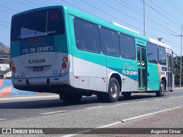 Expresso Rio de Janeiro RJ 142.016 na cidade de Nova Iguaçu, Rio de Janeiro, Brasil, por Augusto César. Número da foto: #13037633.