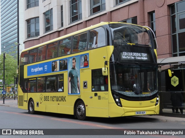 Stagecoach 11504 na cidade de Manchester, Greater Manchester, Inglaterra, por Fábio Takahashi Tanniguchi. Número da foto: #13037149.