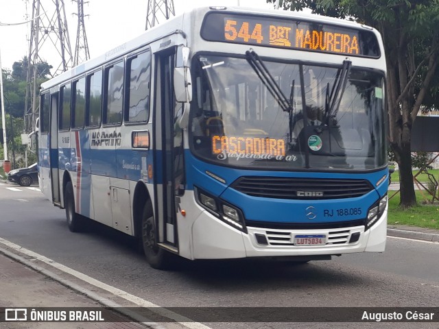 Viação Nossa Senhora da Penha RJ 188.085 na cidade de Nova Iguaçu, Rio de Janeiro, Brasil, por Augusto César. Número da foto: #13036932.