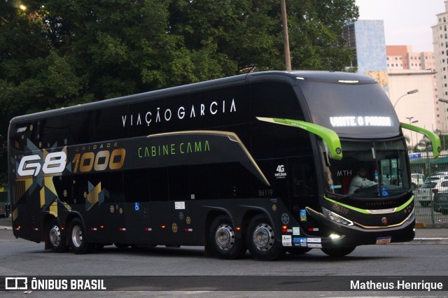 Viação Garcia 86119 na cidade de São Paulo, São Paulo, Brasil, por Matheus Henrique. Número da foto: #13036477.