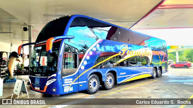 Pianostur Turismo 0660 na cidade de Miracatu, São Paulo, Brasil, por Carlos Eduardo S.  Rocha. Número da foto: #13037234.
