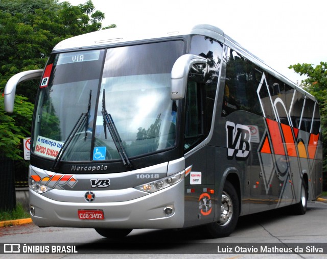 VB Transportes e Turismo 10018 na cidade de São Paulo, São Paulo, Brasil, por Luiz Otavio Matheus da Silva. Número da foto: #13036699.