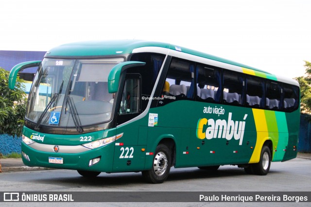 Auto Viação Cambuí 222 na cidade de São Paulo, São Paulo, Brasil, por Paulo Henrique Pereira Borges. Número da foto: #13037051.