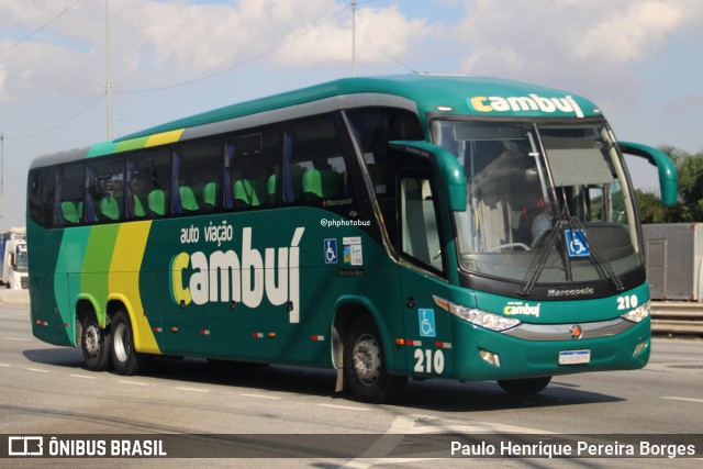 Auto Viação Cambuí 210 na cidade de São Paulo, São Paulo, Brasil, por Paulo Henrique Pereira Borges. Número da foto: #13037046.