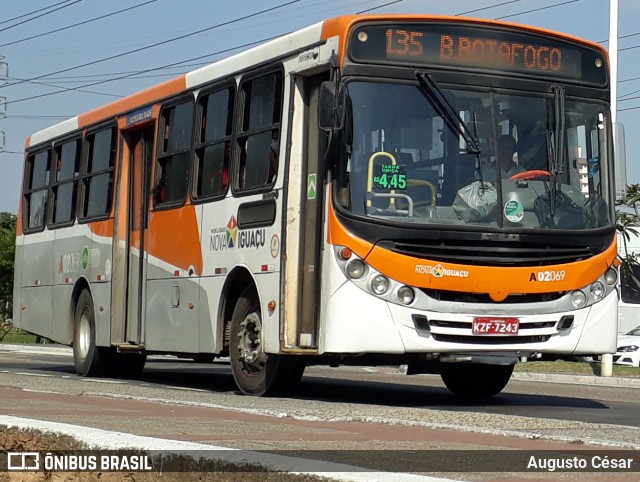 Viação Mirante A02069 na cidade de Nova Iguaçu, Rio de Janeiro, Brasil, por Augusto César. Número da foto: #13037619.