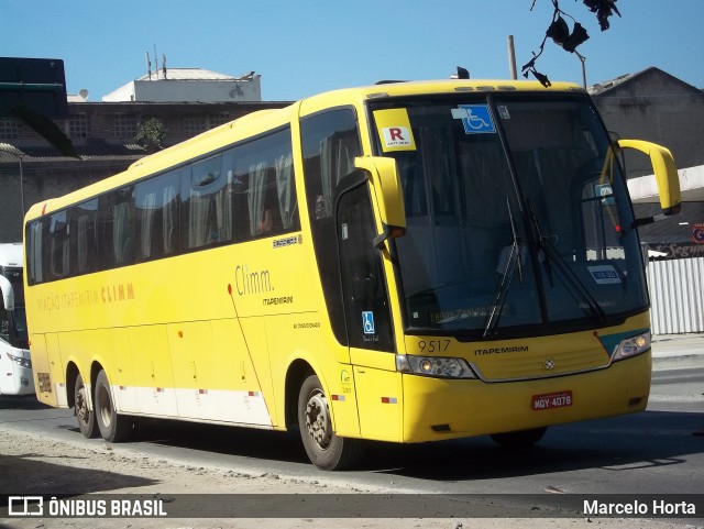 Viação Itapemirim 9517 na cidade de Rio de Janeiro, Rio de Janeiro, Brasil, por Marcelo Horta. Número da foto: #13038407.