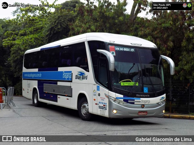 Auto Viação Bragança 11.007 na cidade de São Paulo, São Paulo, Brasil, por Gabriel Giacomin de Lima. Número da foto: #13040440.