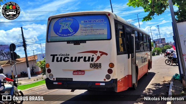Viação Tucuruí D868 na cidade de Tucuruí, Pará, Brasil, por Nikolas Henderson. Número da foto: #13039695.