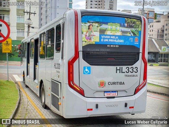 Auto Viação Redentor HL333 na cidade de Curitiba, Paraná, Brasil, por Lucas Weber Calizario. Número da foto: #13038957.