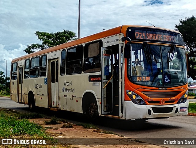 Auto Viação Marechal Brasília 443140 na cidade de Samambaia, Distrito Federal, Brasil, por Cristhian Davi. Número da foto: #13038113.