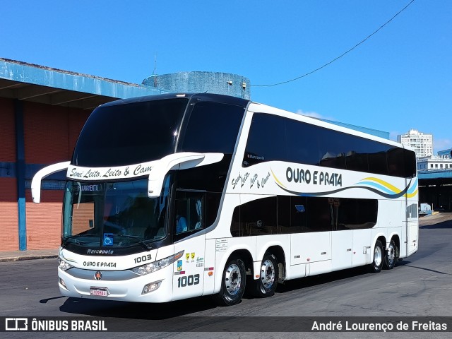Viação Ouro e Prata 1003 na cidade de Porto Alegre, Rio Grande do Sul, Brasil, por André Lourenço de Freitas. Número da foto: #13038722.