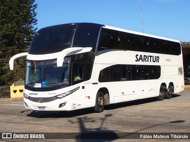 Saritur - Santa Rita Transporte Urbano e Rodoviário 14400 na cidade de Três Corações, Minas Gerais, Brasil, por Fábio Mateus Tibúrcio. Número da foto: #13039117.