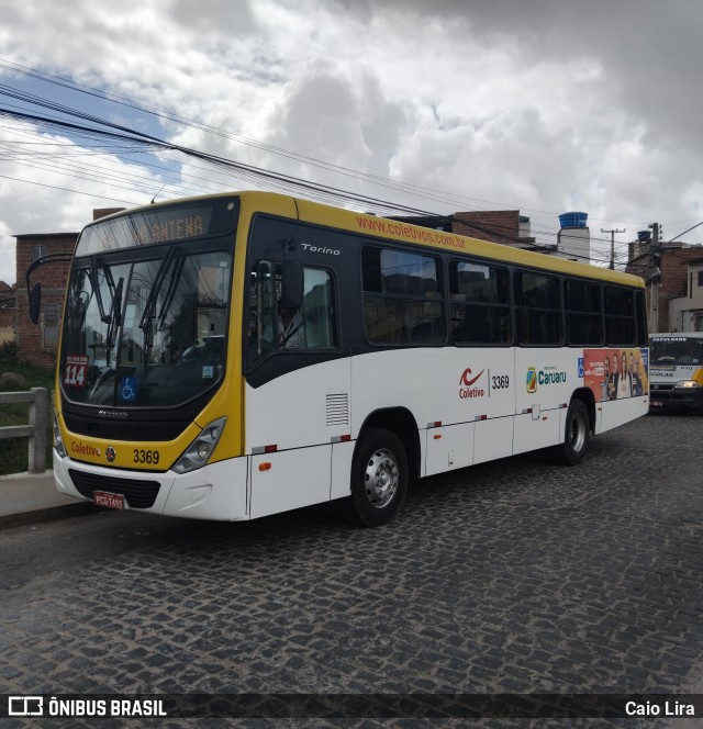 Coletivo Transportes 3369 na cidade de Caruaru, Pernambuco, Brasil, por Caio Lira. Número da foto: #13037810.