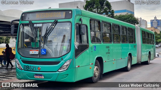 Transporte Coletivo Glória BB621 na cidade de Curitiba, Paraná, Brasil, por Lucas Weber Calizario. Número da foto: #13038948.