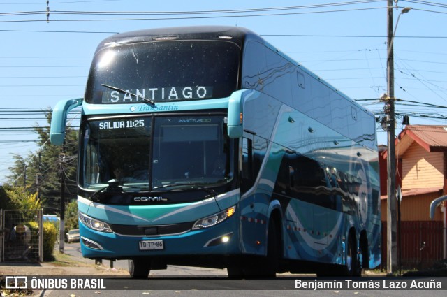 TranSantin TDTP86 na cidade de Temuco, Cautín, Araucanía, Chile, por Benjamín Tomás Lazo Acuña. Número da foto: #13040513.