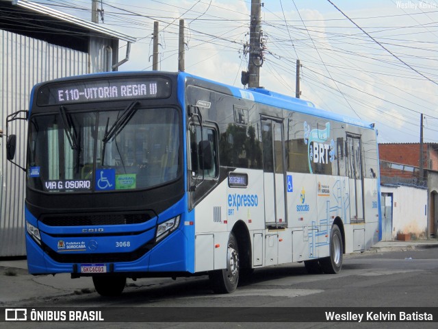 BRT Sorocaba Concessionária de Serviços Públicos SPE S/A 3068 na cidade de Sorocaba, São Paulo, Brasil, por Weslley Kelvin Batista. Número da foto: #13038480.