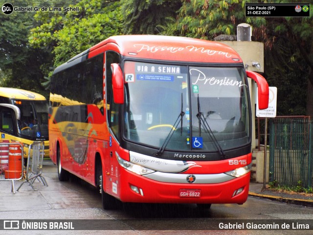 Empresa de Ônibus Pássaro Marron 5815 na cidade de São Paulo, São Paulo, Brasil, por Gabriel Giacomin de Lima. Número da foto: #13040455.