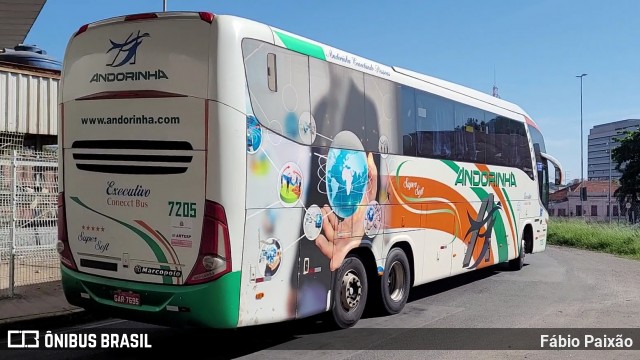 Empresa de Transportes Andorinha 7205 na cidade de Campinas, São Paulo, Brasil, por Fábio Paixão. Número da foto: #13038077.