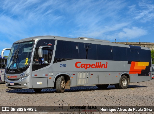 Transportes Capellini 53026 na cidade de Valinhos, São Paulo, Brasil, por Henrique Alves de Paula Silva. Número da foto: #13039769.