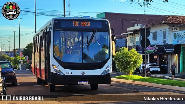 Viação Tucuruí E494 na cidade de Tucuruí, Pará, Brasil, por Nikolas Henderson. Número da foto: #13039689.