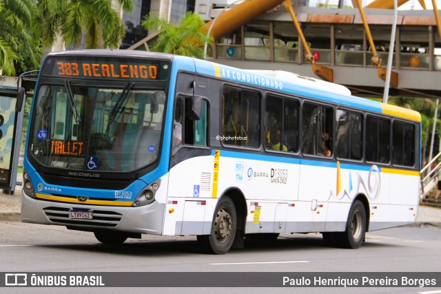Transportes Barra D13053 na cidade de Rio de Janeiro, Rio de Janeiro, Brasil, por Paulo Henrique Pereira Borges. Número da foto: #13039739.