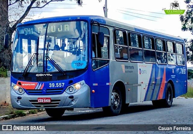 Viação Arujá 39.557 na cidade de Itaquaquecetuba, São Paulo, Brasil, por Cauan Ferreira. Número da foto: #13038374.