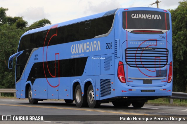 Expresso Guanabara 2502 na cidade de Barra do Piraí, Rio de Janeiro, Brasil, por Paulo Henrique Pereira Borges. Número da foto: #13039889.