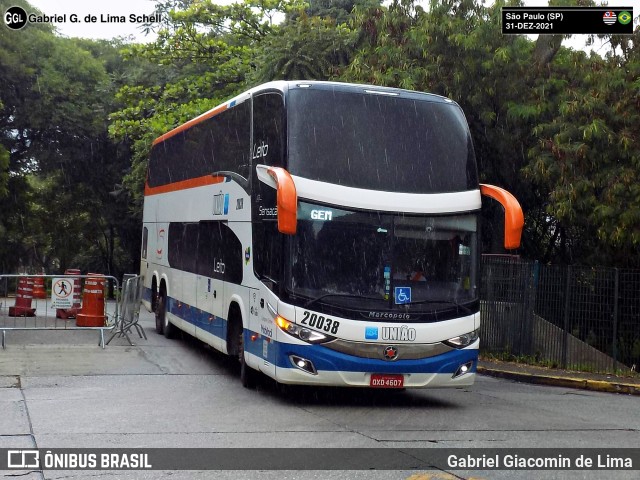 Expresso União 20038 na cidade de São Paulo, São Paulo, Brasil, por Gabriel Giacomin de Lima. Número da foto: #13040442.