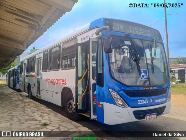 Consórcio Navegantes - 02 > Viação São Jorge > Transurb Transporte Urbano 02043 na cidade de João Pessoa, Paraíba, Brasil, por Daniel da Silva. Número da foto: #13038138.