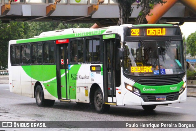 Caprichosa Auto Ônibus B27056 na cidade de Rio de Janeiro, Rio de Janeiro, Brasil, por Paulo Henrique Pereira Borges. Número da foto: #13039733.