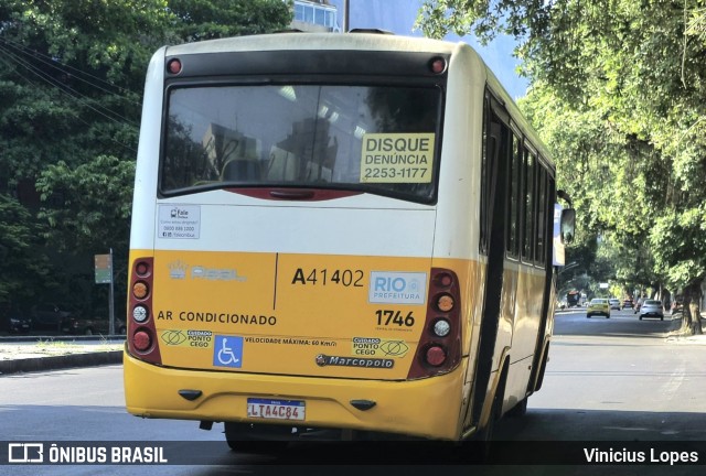 Real Auto Ônibus A41402 na cidade de Rio de Janeiro, Rio de Janeiro, Brasil, por Vinicius Lopes. Número da foto: #13037915.