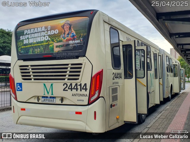 Viação Antonina 24414 na cidade de Curitiba, Paraná, Brasil, por Lucas Weber Calizario. Número da foto: #13038180.