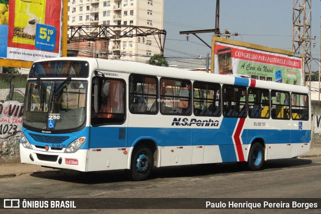 Viação Nossa Senhora da Penha RJ 188.130 na cidade de Nova Iguaçu, Rio de Janeiro, Brasil, por Paulo Henrique Pereira Borges. Número da foto: #13039840.